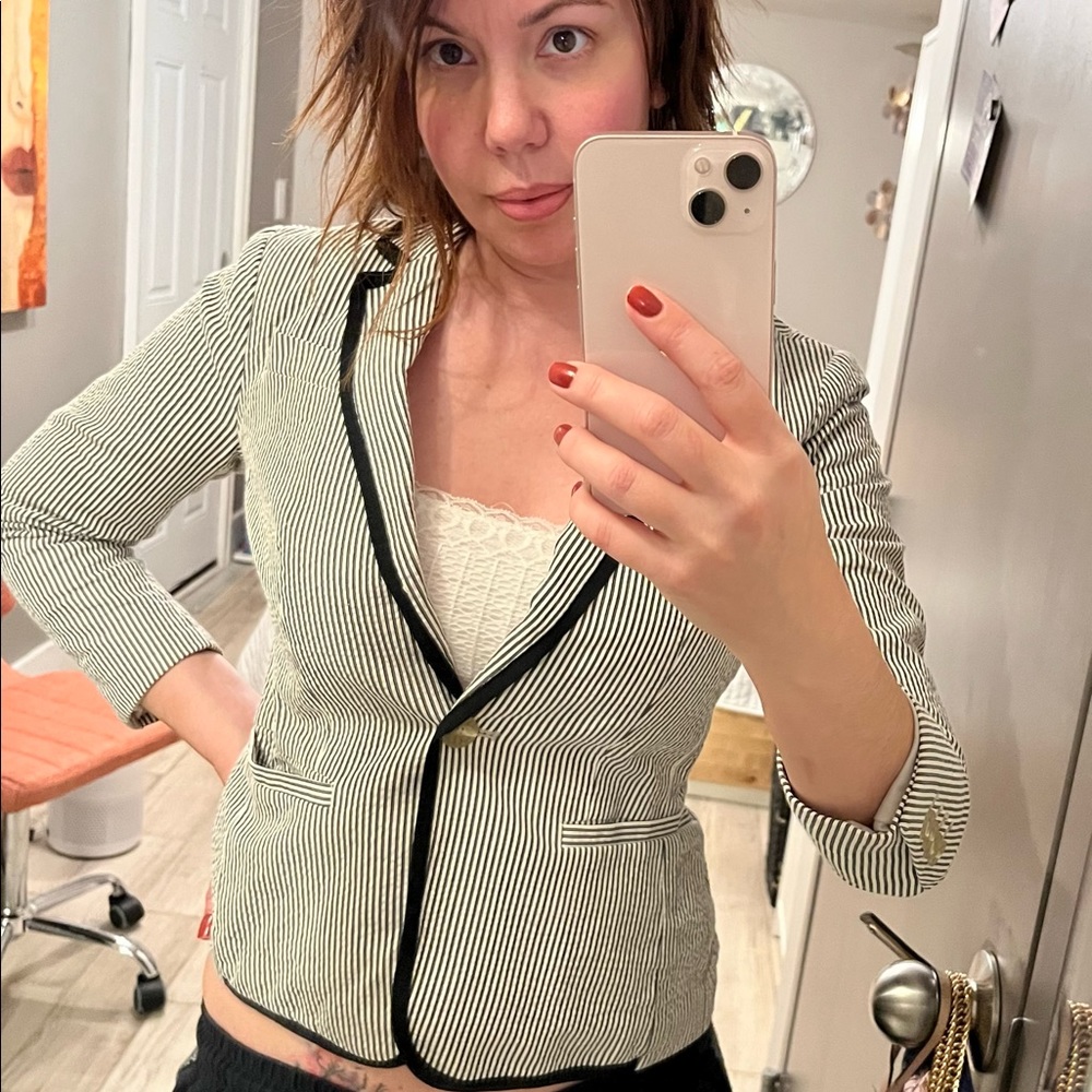 Seersucker Blazer